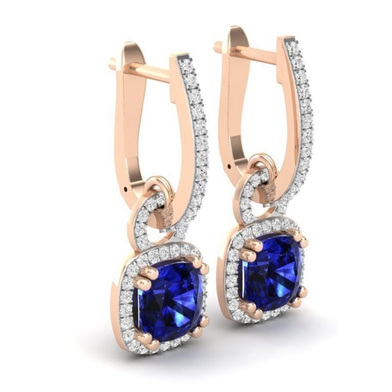 Diamond Ladies Dangling Drop Earrings