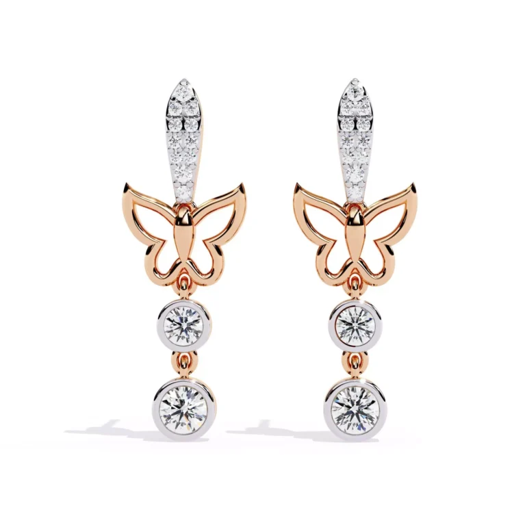 Diamond Hoops Earrings