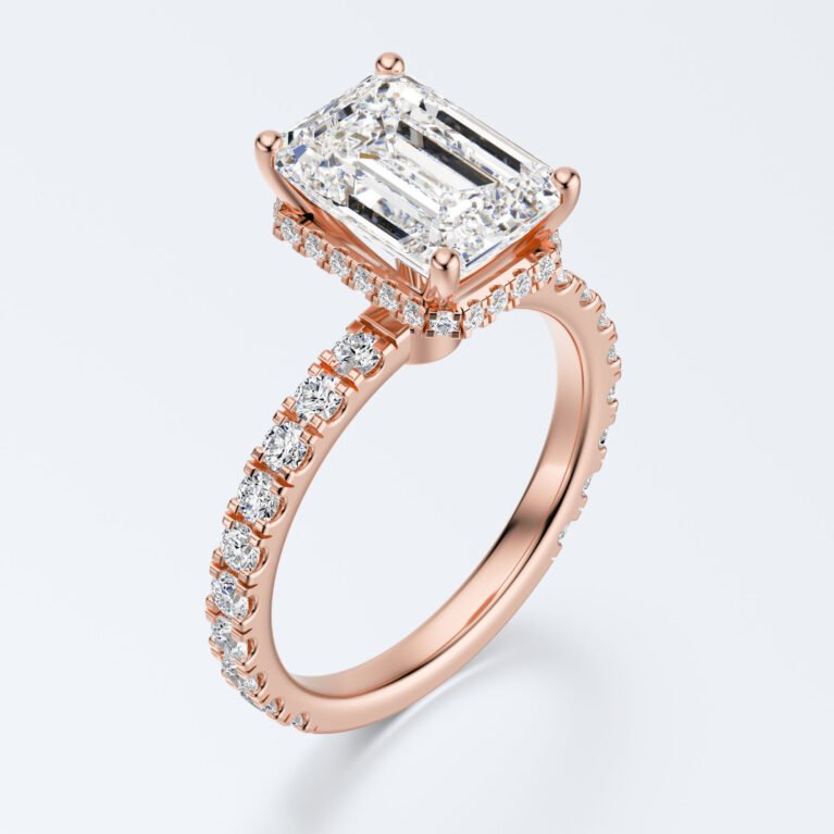 Emereald cut Engagement Ring