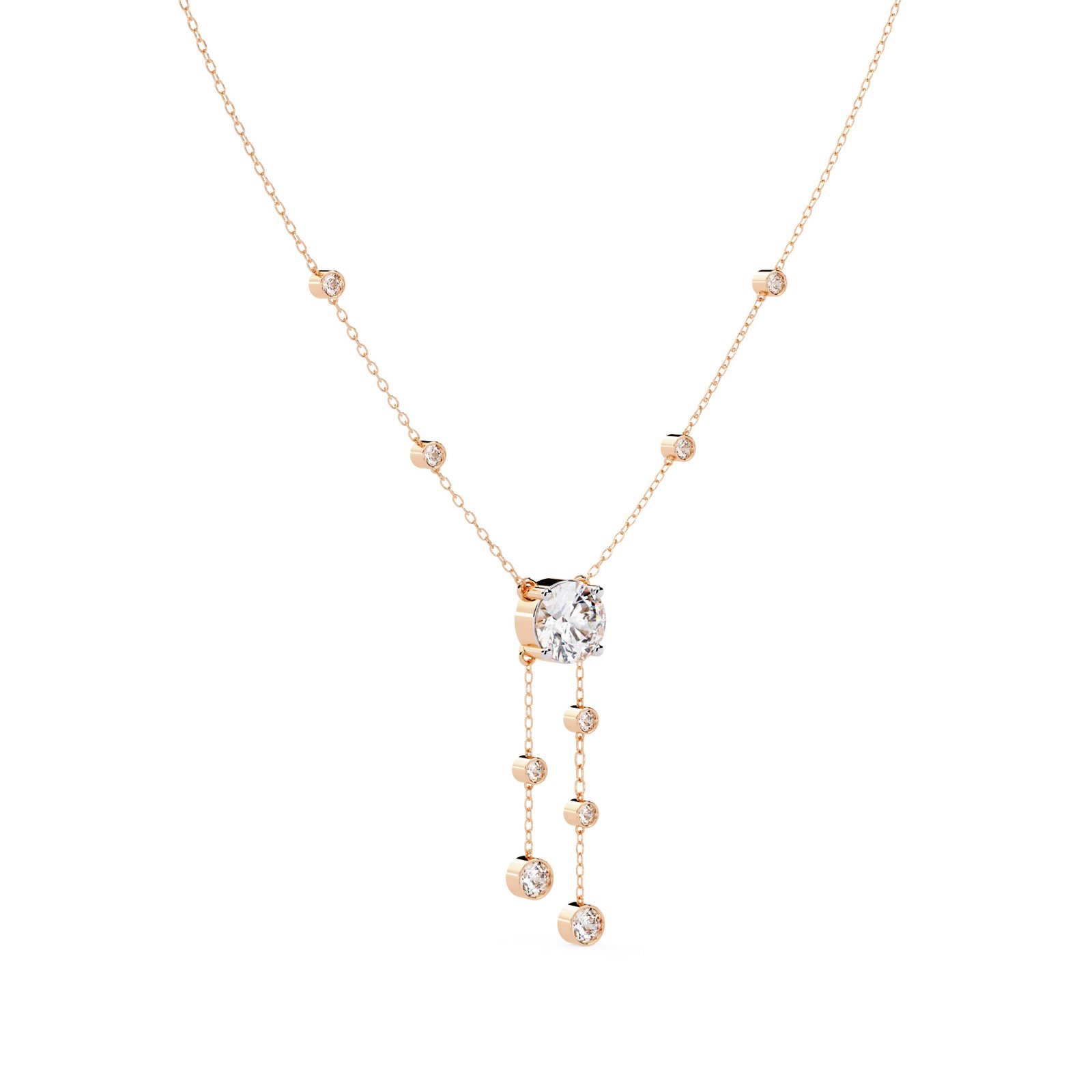 Round Diamond Necklace