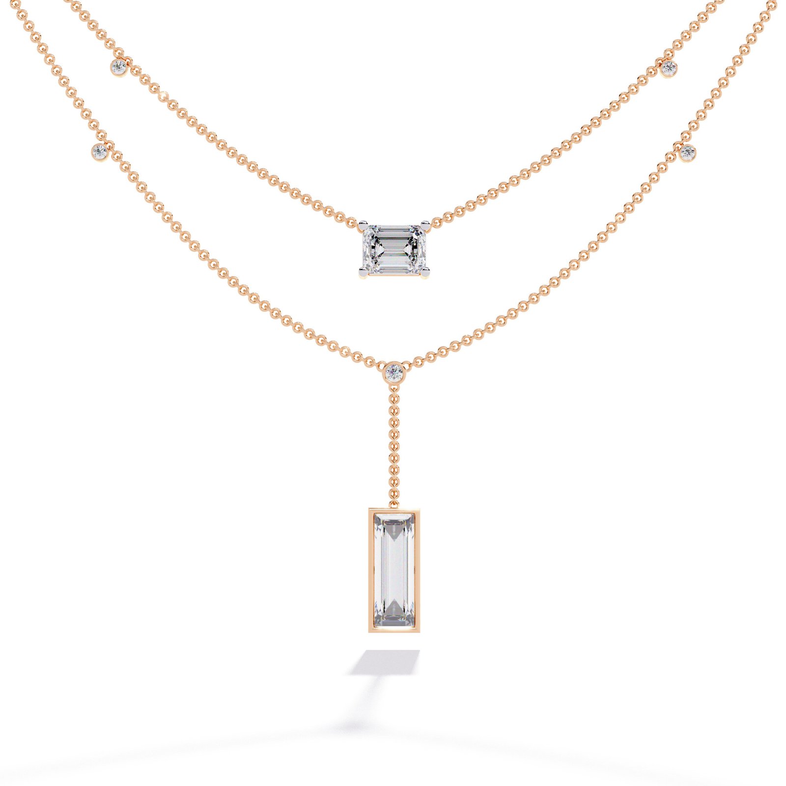 Emerald Diamond Necklace