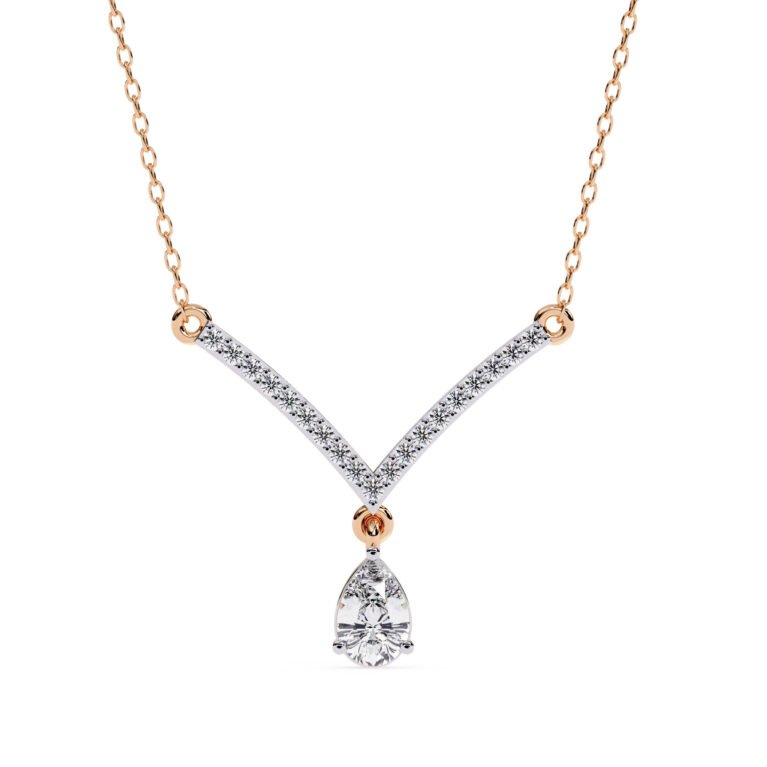 Pear Diamond Necklace