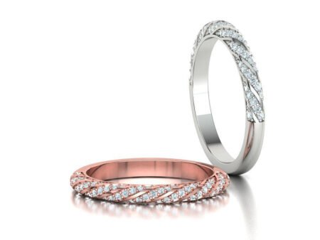 Twisted Diamond Eternity Ring