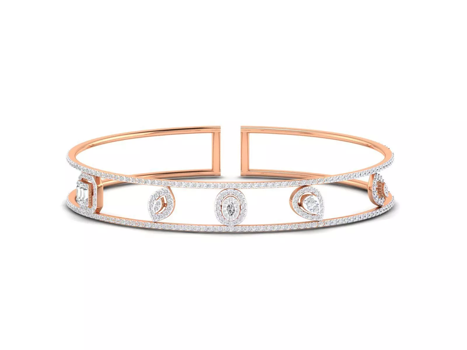 illusion shapes bracelet