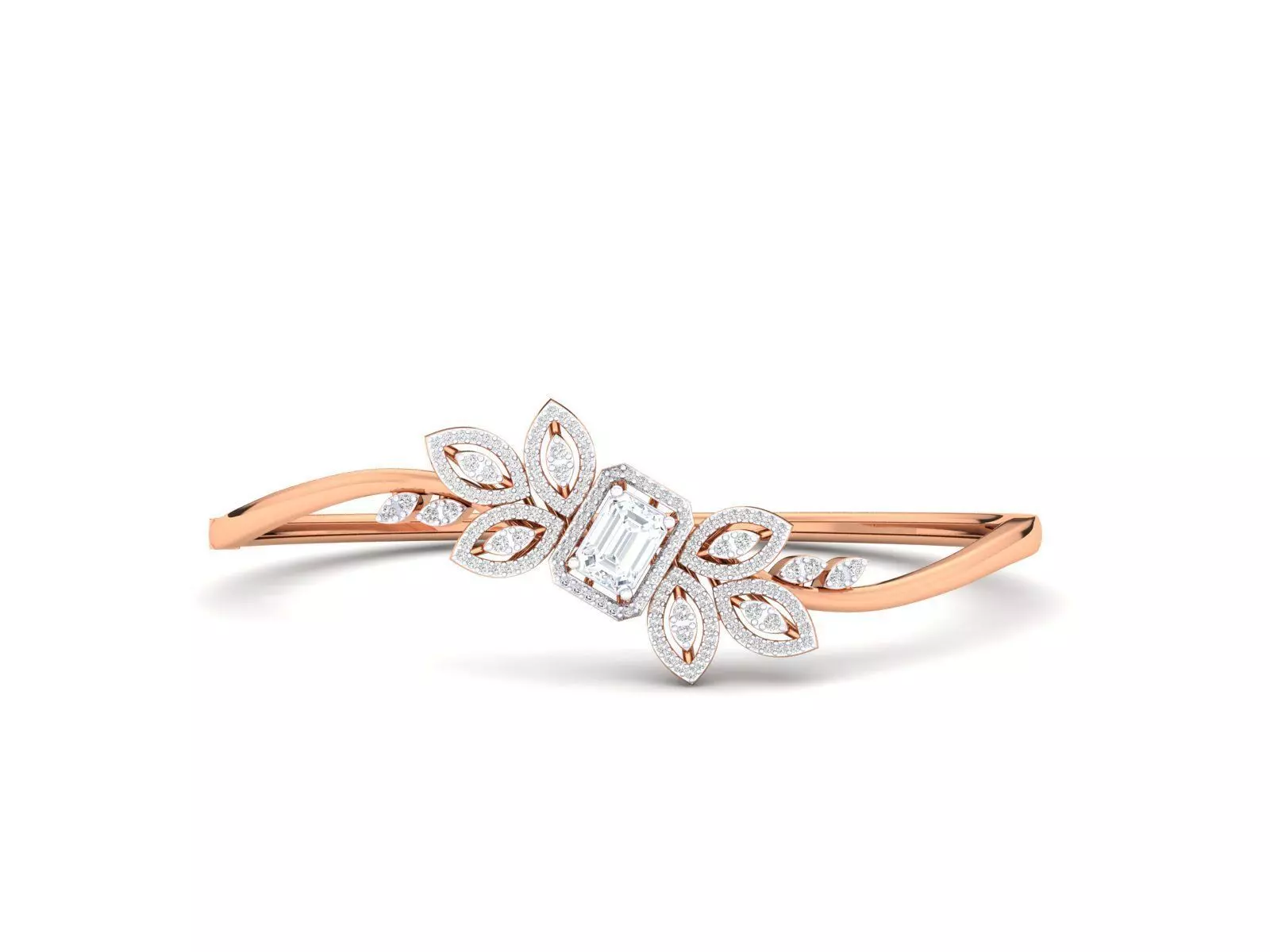 Fantasy diamond bangle