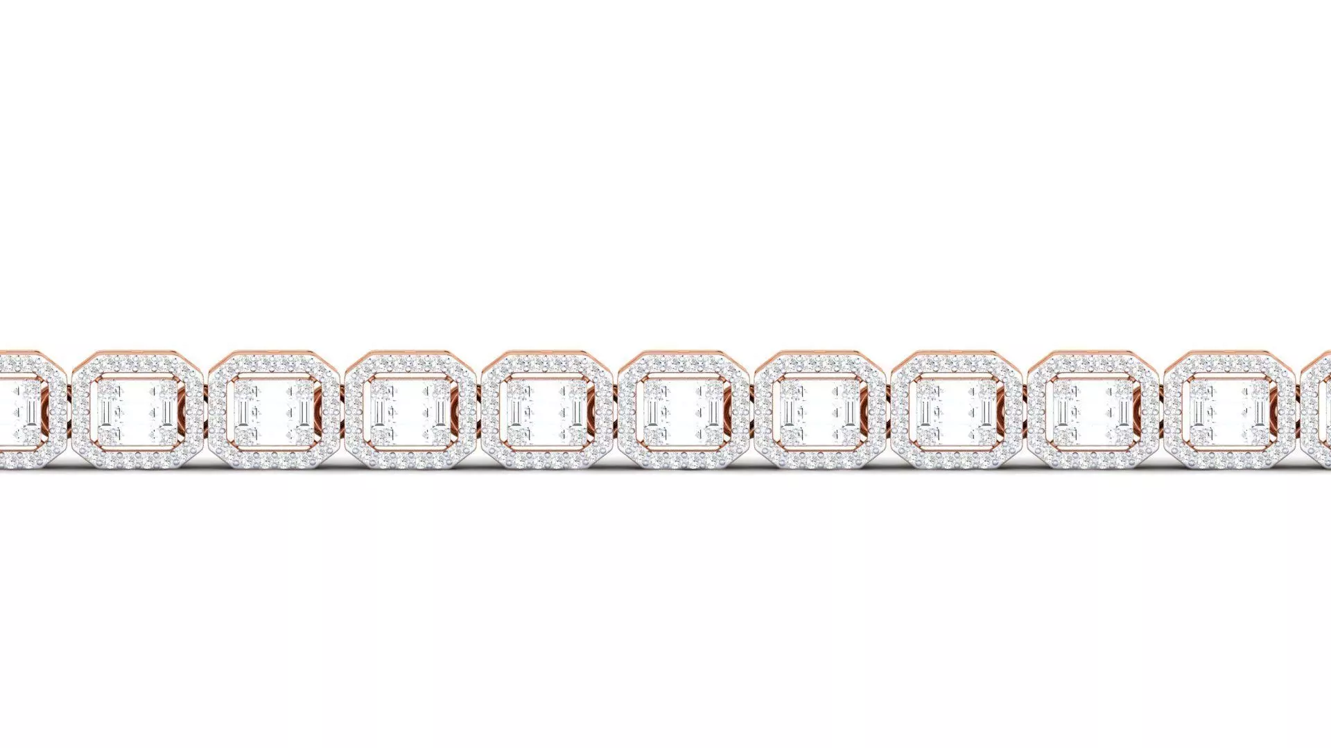Halo Emerald Bracelet