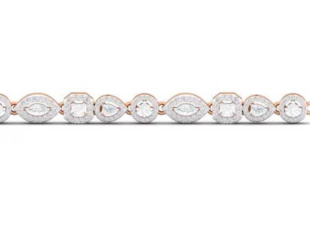 Halo Shapes diamond bracelet